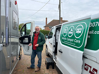 Mobile Camper Care out on call in Lincolnshire