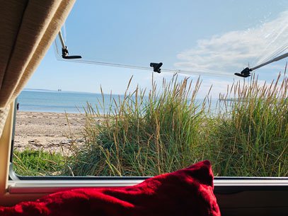 Wild camping in a well prepared motorhome with all facilities